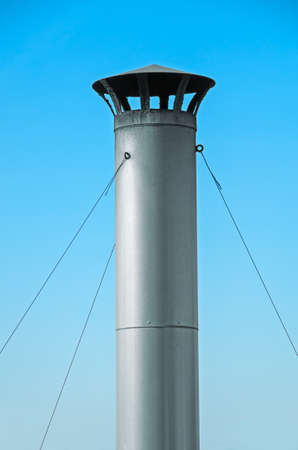 Ventilation ducts made of galvanized steel reinforced bracesの写真素材