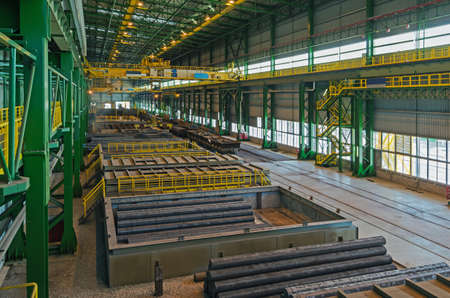 Manufactory the storage and shipment of finished products in electric arc plant steelmaking