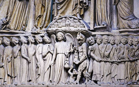 Architectonic detail, Notre-Dame Paris 
