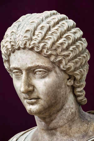 Antique Roman bust of a noble women