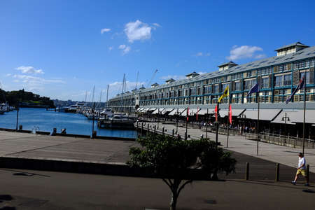 Beautiful jetty where the cruise companies dock their ferries.のeditorial素材