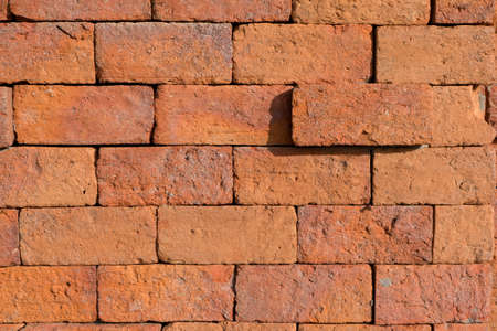 Brick orange patternの写真素材
