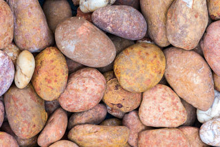 Sea stones background blue violetの写真素材