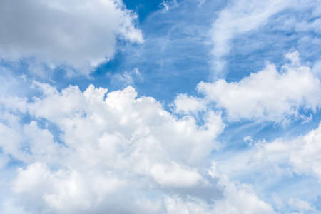 Sky blue white backgroundの写真素材