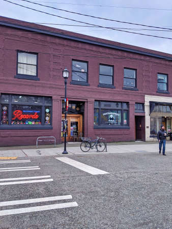 Seattle, WA / USA - circa November 2019: Exterior view of Georgetown Records on South Vale Street,...