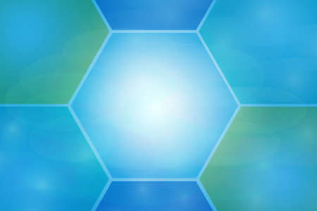 hexagonal blue abstract background