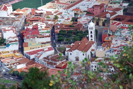 View of Garachico city (tenerife)の写真素材