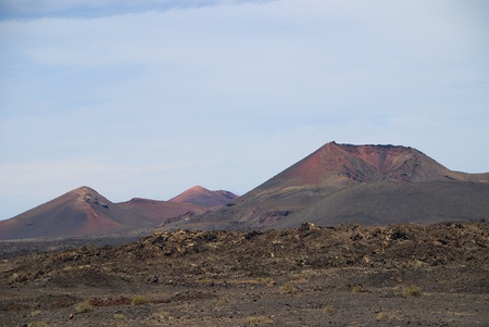 The national park of lanzarote islandの写真素材