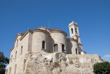 Greek Orthodox Church Panayia Theoskepastiの写真素材