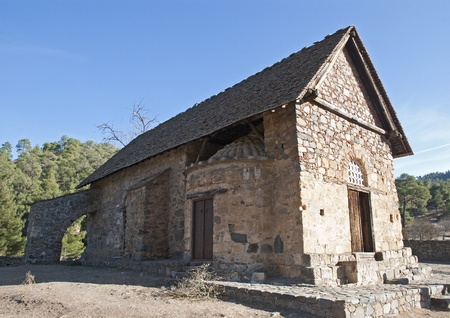   Church Asinou of cyprusの写真素材