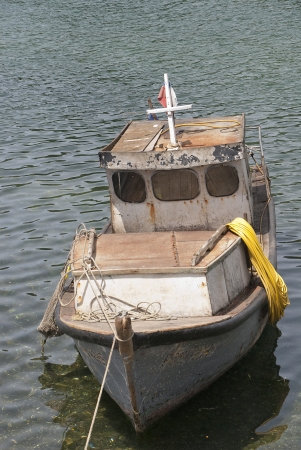 Boat in the water , puerto monttの写真素材