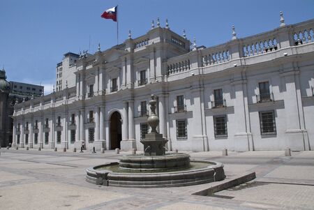 La Moneda Palace, Santiago de Chileのeditorial素材