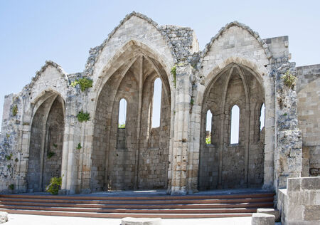 The old church in Rhodosの写真素材