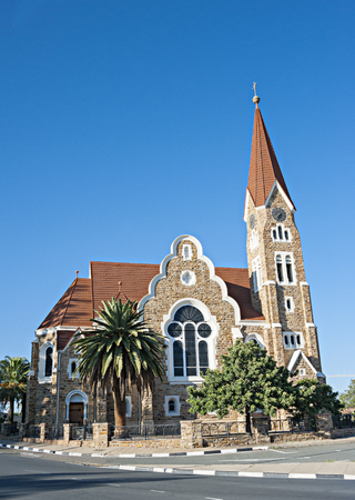 The Christ Church in Windhoek, Namibia.の写真素材