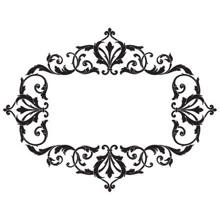 Vintage baroque frameのイラスト素材