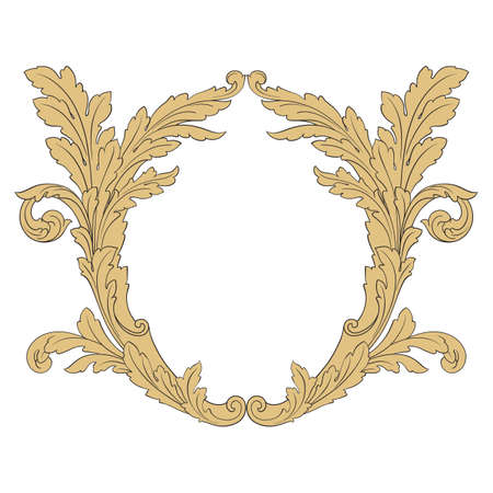 Baroque vintage elements for design.のイラスト素材