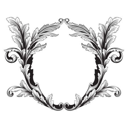 Baroque vintage elements for design.のイラスト素材