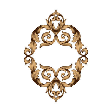 Classical baroque vintage element for design.のイラスト素材