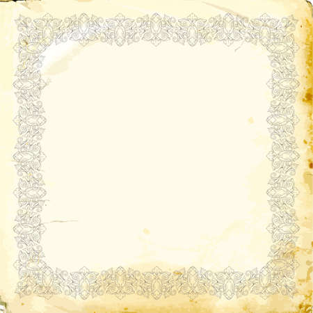 Retro baroque decorations element with flourishes calligraphic ornament.のイラスト素材