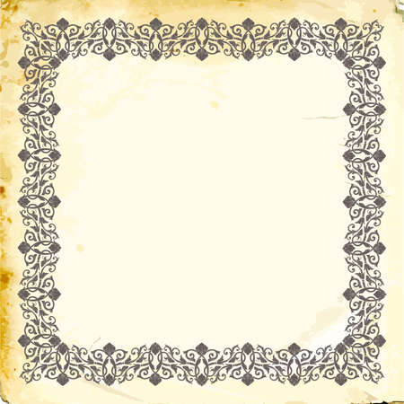 Retro baroque decorations element with flourishes calligraphic ornament. Vintage style design collection for Posters, Placards, Invitations, Banners, Badges and Logotypes.のイラスト素材