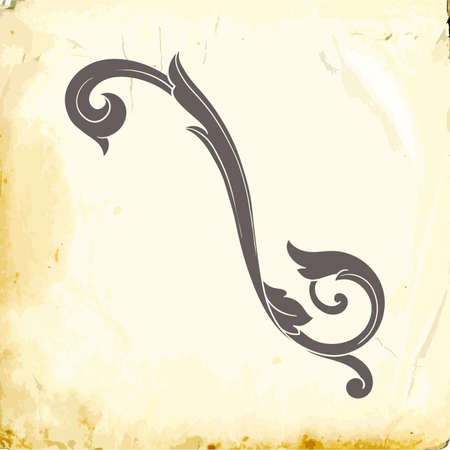 Retro baroque decorations element with flourishes calligraphic ornament. Vintage style design collection for Posters, Placards, Invitations, Banners, Badges and Logotypes.のイラスト素材
