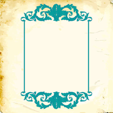 Retro baroque decorations element with flourishes calligraphic ornament. Vintage style design collection for Posters, Placards, Invitations, Banners, Badges and Logotypes.のイラスト素材