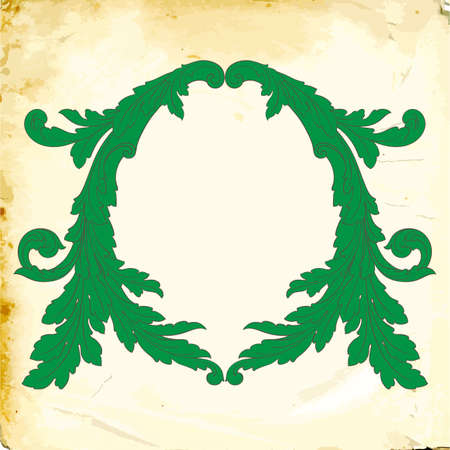 Retro baroque decorations element with flourishes calligraphic ornament. Vintage style design collection for Posters, Placards, Invitations, Banners, Badges and Logotypes.のイラスト素材