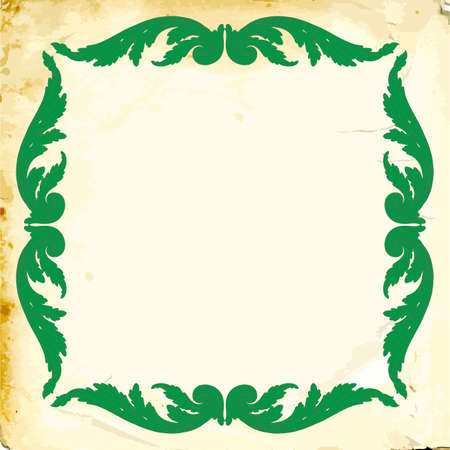 Retro baroque decorations element with flourishes calligraphic ornament. Vintage style design collection for Posters, Placards, Invitations, Banners, Badges and Logotypes.のイラスト素材