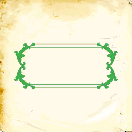 Retro baroque decorations element with flourishes calligraphic ornament. Vintage style design collection for Posters, Placards, Invitations, Bannersのイラスト素材