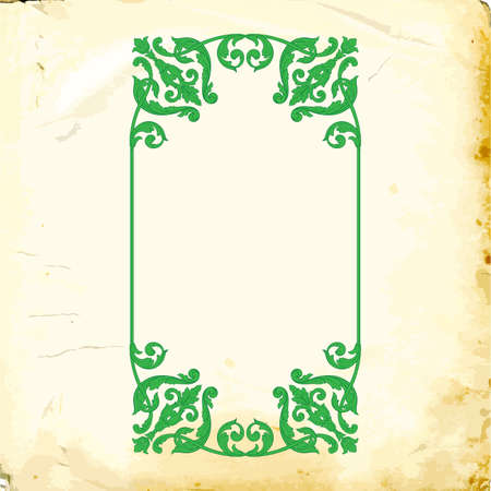 Retro baroque decorations element with flourishes calligraphic ornament. Vintage style design collection for Posters, Placards, Invitations, Banners, Badges and Logotypes.のイラスト素材