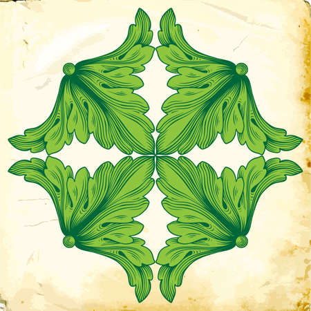 Retro baroque decorations element with flourishes calligraphic ornament. Vintage style design collection for Posters, Placards, Invitations, Banners, Badges and Logotypes.のイラスト素材