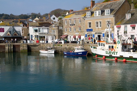 The harbourside in Port Isaac, Cornwallのeditorial素材