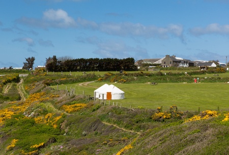 Yurt in countryside