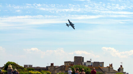 Flying Fortress Sally B B17 at the Weston Air Festival Weston-s-Mare on Sunday 22nd June 2014のeditorial素材