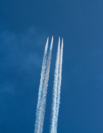 The Red Arrows jet planes British RAF aerobatic display team の写真素材