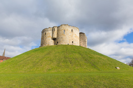 York England UK Cliffords Tower tourist attractionのeditorial素材