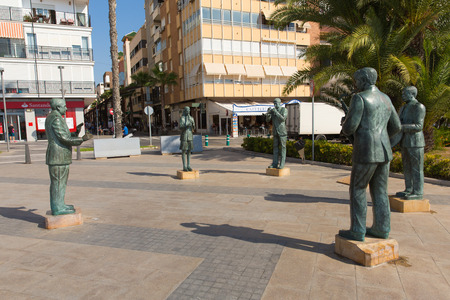 Music sculptures and statues Torrevieja Spainのeditorial素材