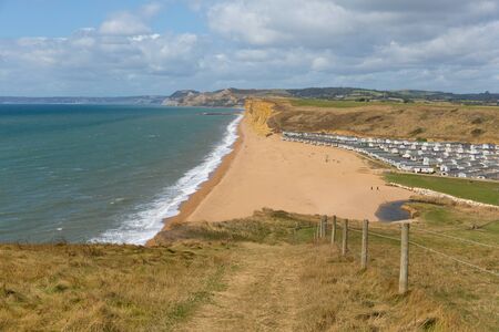 Freshwater Bay Dorset uk beach Jurassic coast east of West Bayの写真素材