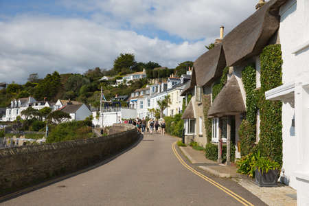 Beautiful weather attracted visitors to the beautiful Roseland Peninsula coast town of St Mawes, Cornwall on Thursday 10th September 2020のeditorial素材