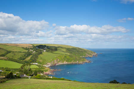 Talland Bay Cornwall between looe and Polperro England UK