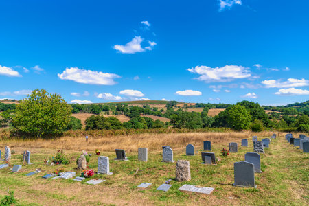 Moretonhampstead church peaceful cemetery of St Andrews Dartmoor Devon England UK