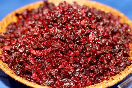 Freshly dried cranberries in a nice bowl