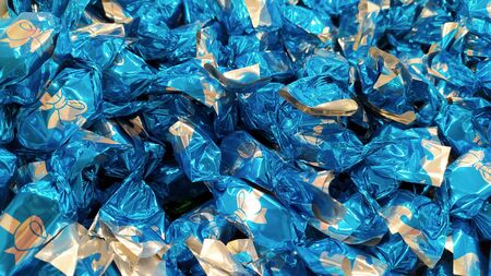 Original hungarian christmas sweetness from Hungary name is szaloncukor aka parlour candyの写真素材