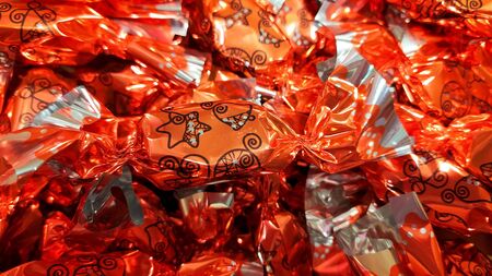 Edible decoration for Christmas tree as a hungarian confectioner traditionの写真素材