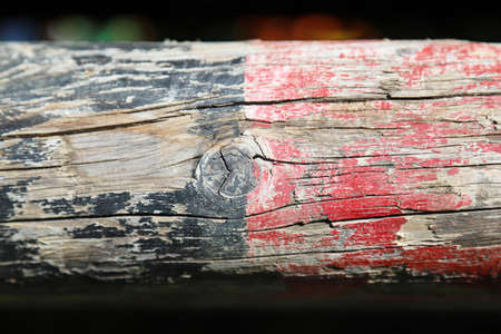 Photo of show jumping poles wooden barriers for jumping horses as a backgroundの写真素材