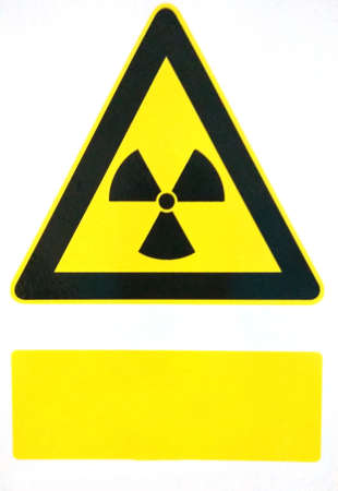Radio active sign. Hazard symbol for website designの写真素材
