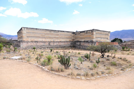 Mexico Mayan city ruins in Mitla Oaxaca area. The most important of the Mexican Zapotec religious...