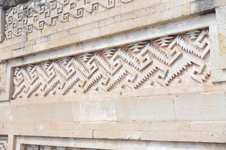 Mexico Mayan city ruins in Mitla Oaxaca area. The most important of the Mexican Zapotec religious...