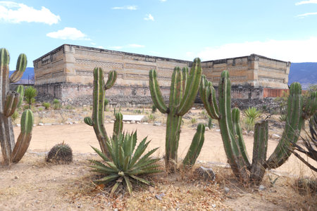 Mexico Mayan city ruins in Mitla Oaxaca area. The most important of the Mexican Zapotec religious...