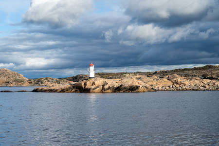 A beautiful lighthouse outside a fishing village on the Swedish Atlantic coast. Picture from...